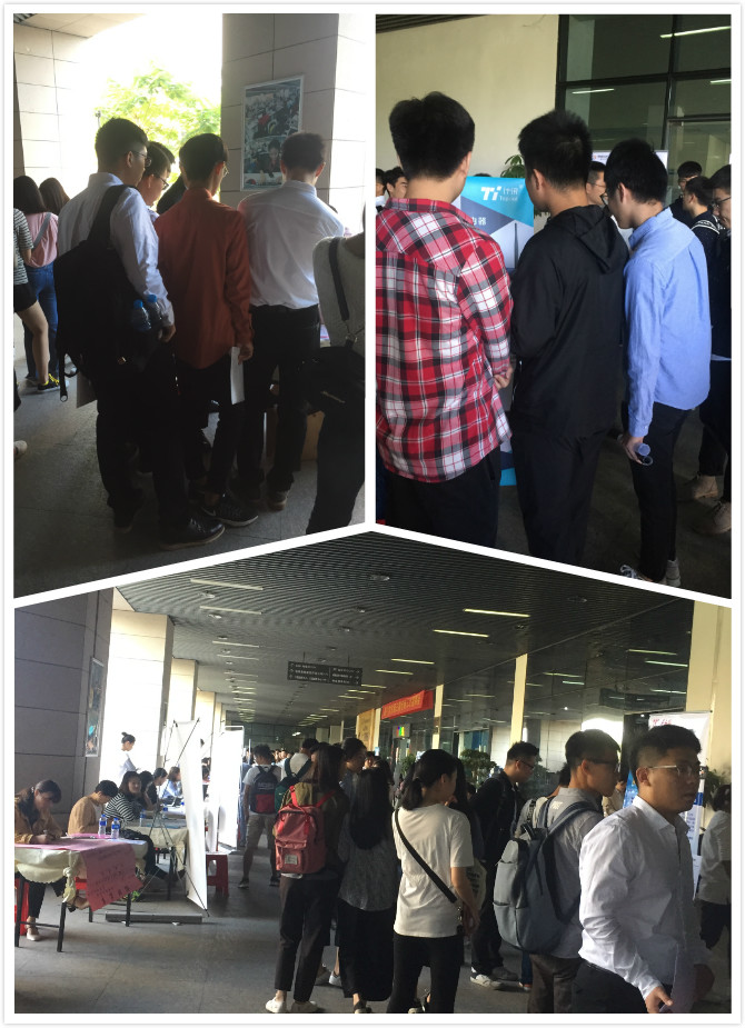 軟件園三期招聘現(xiàn)場，計(jì)訊招兵買馬場面火爆